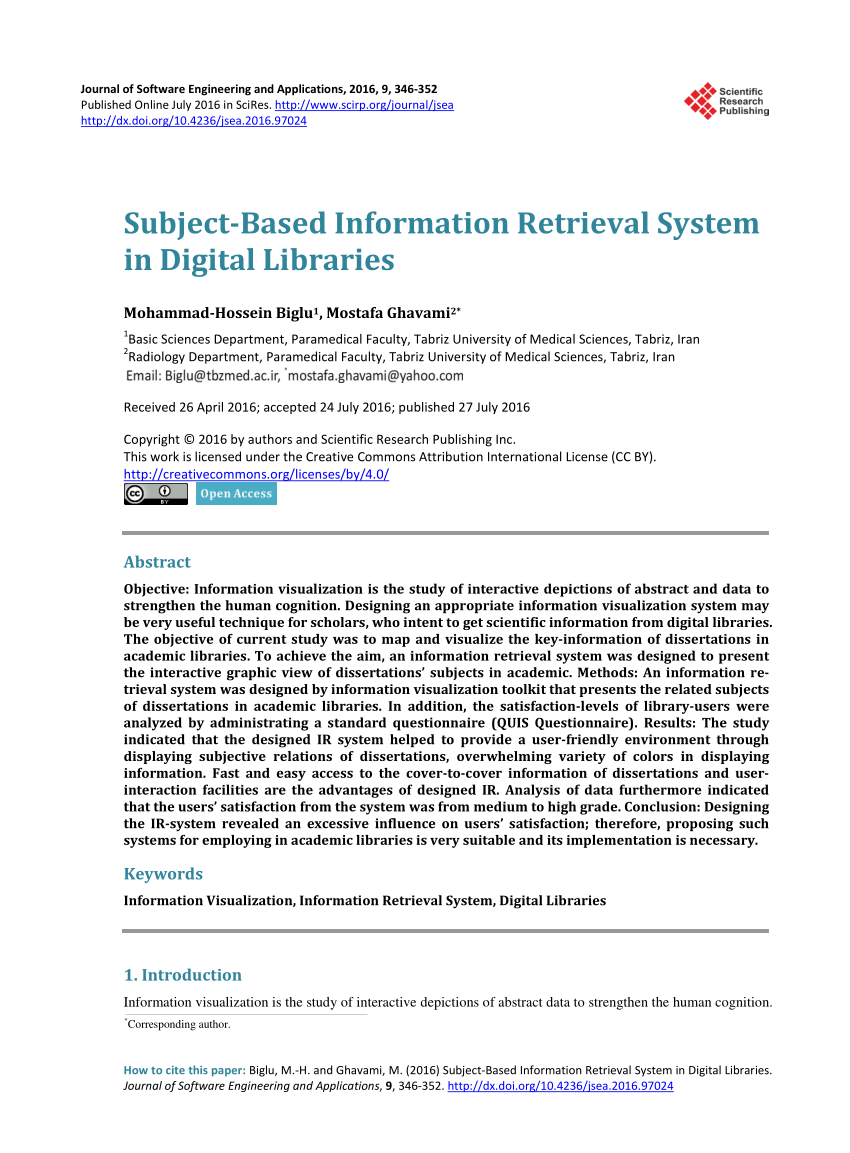 Components of information retrieval